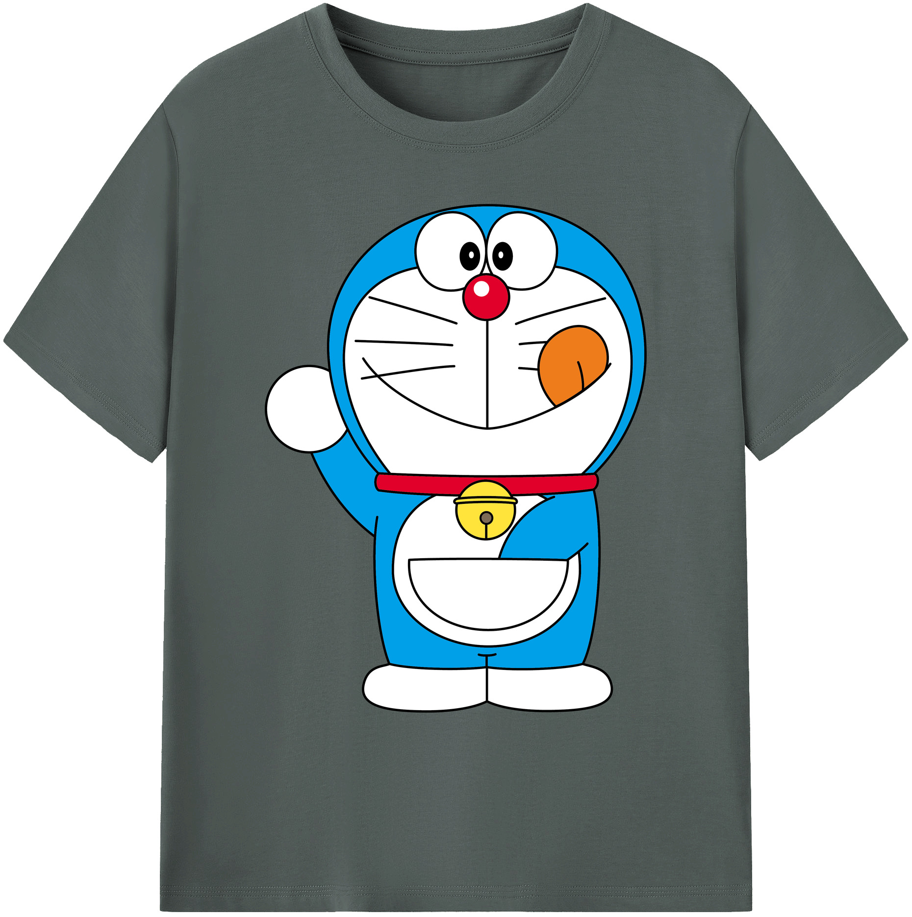 （画像用） ドラえもん Doraemon 綿100％ メンズ半袖Tシャツ｜肌触りやわらか＆通気性